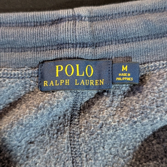 Polo Ralph Lauren Men's M Blue Jogger sweat Pants Drawstring Leg Pockets size M - Picture 3 of 9